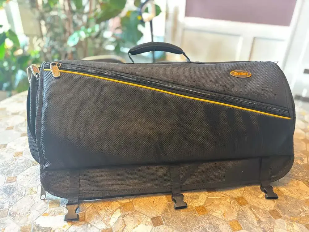 SkyRoll Roll-Up Carry-On Garment Bag - Black Nylon Travel Luggage